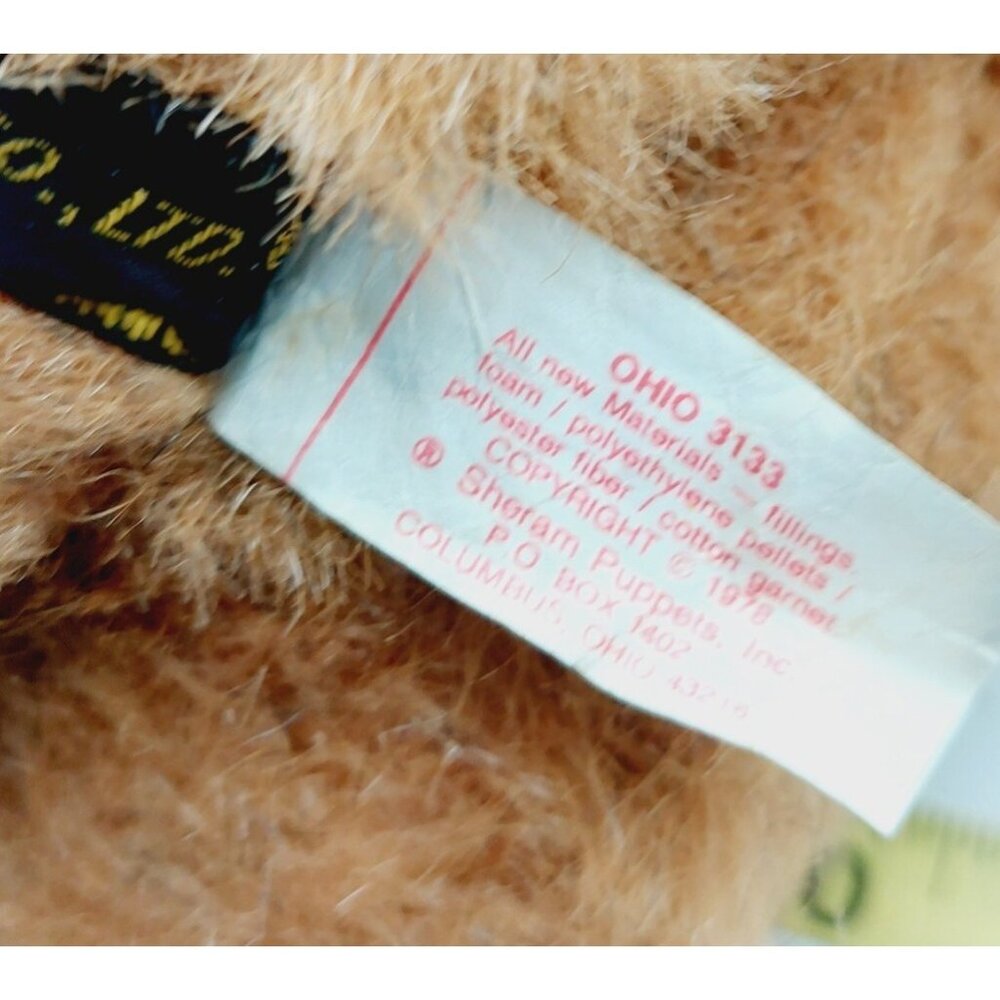 Bremen Bear Company Teddy Bear 14" Jointed Plush Stuffed With Red Collar  1978 - Picture 10 of 12